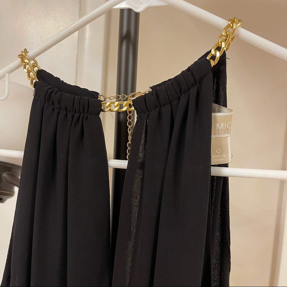 Michael Kors with chain flowy dress